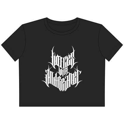 Women's Active Crop Tee Voices With Andreanet Metal podcast