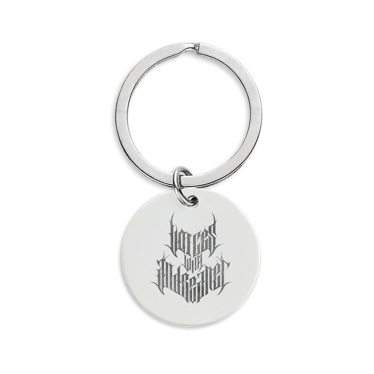 Stainless Steel Round Keychain (Engraving) Voices With Andreanet