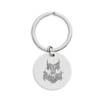 Stainless Steel Round Keychain (Engraving) Voices With Andreanet