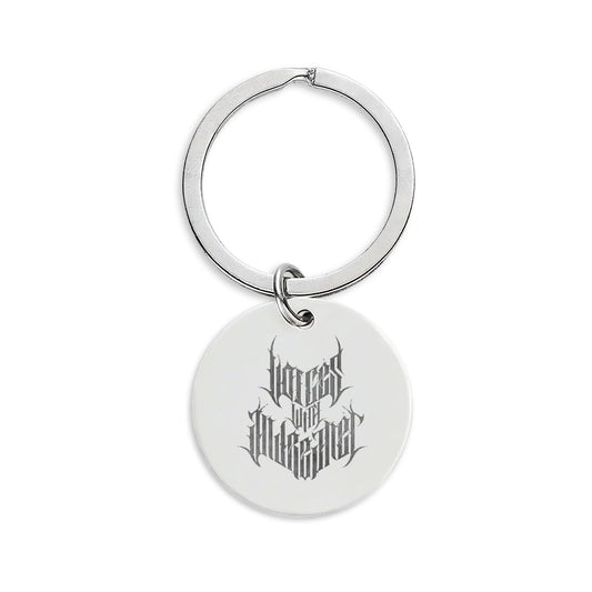 Stainless Steel Round Keychain (Engraving) Voices With Andreanet
